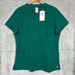 Popviolet Scrub Top Women's XL Green NWT Breathable Light Weight Anti Wrinkle